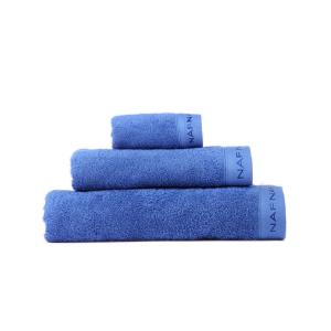 Set de tres toallas de baño (30x50 50x100 70x140) azul mar