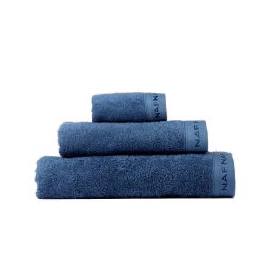 Set de tres toallas de baño (30x50 50x100 70x140) azul mari…