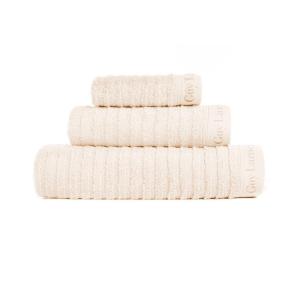 Set de tres toallas de baño (30x50 50x100 70x140) blanco ro…