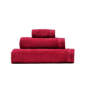 Set de tres toallas de baño (30x50 50x100 70x140) burdeos