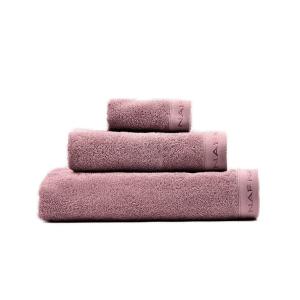 Set de tres toallas de baño (30x50 50x100 70x140) malva