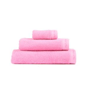 Set de tres toallas de baño (30x50 50x100 70x140) rosa