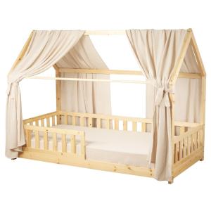 Set doble de dosel cabaña duo Beige 130x360 cm
