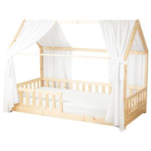 Set doble de dosel cabaña duo Blanc 130x360 cm