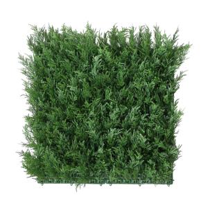 Seto artificial de polietileno verde 100x100 cm