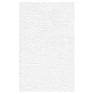 Shag blanco alfombra 60 x 90