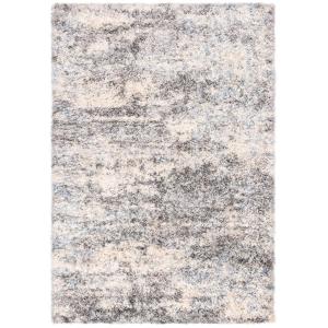 Shag gris azul/crema alfombra 60 x 180