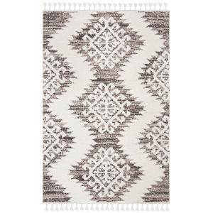 Shag neutral/marrón alfombra 160 x 230