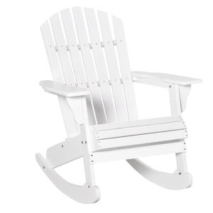 Silla adirondack 77x94x97 cm blanco