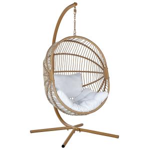 Silla colgante, beige