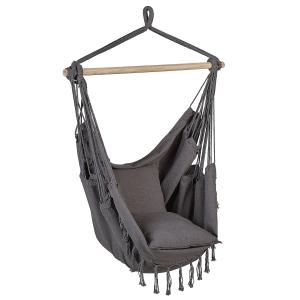 Silla colgante gris algodón