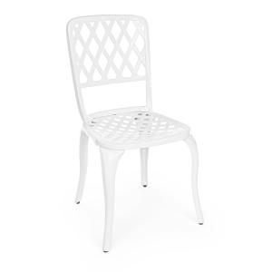 Silla de aluminio fundido a presión blanco