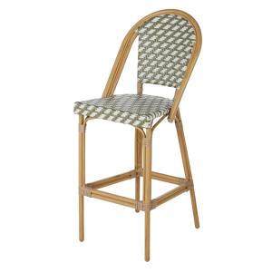 Silla de bar profesional de exterior de resina trenzada rec…