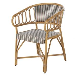 Silla de comedor profesional de exterior de aluminio efecto…