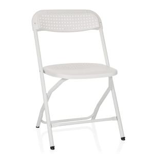 Silla de exterior plástico blanco