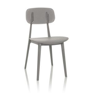 Silla de exterior plástico gris