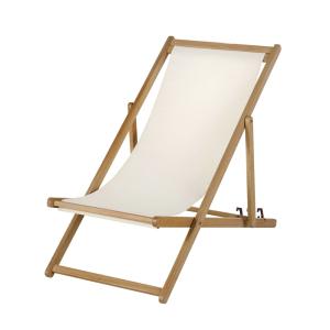 Silla de exterior plegable de madera de eucalipto maciza