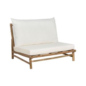 Silla de jardín madera blanco crema