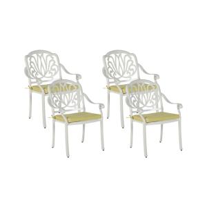 Silla de jardín metal blanco