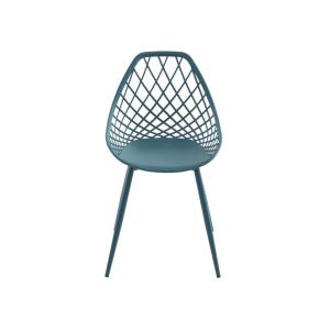 Silla de jardín polipropileno azul verdoso