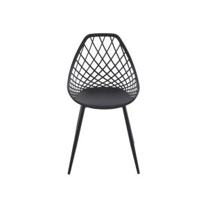 Silla de jardín polipropileno negro
