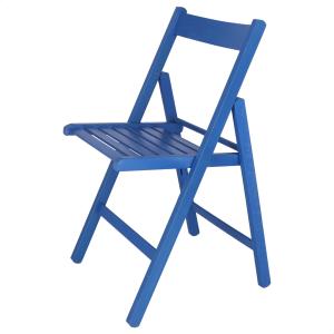 Silla de madera de haya azul 43x47x79 cm