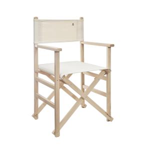 Silla de madera de haya blanco crudo 41x56x86 cm