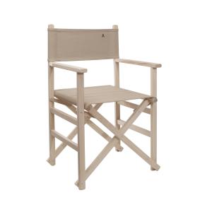 Silla de madera de haya crudo beige 41x56x86 cm