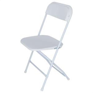 Silla de metal blanca 44x44x80 cm