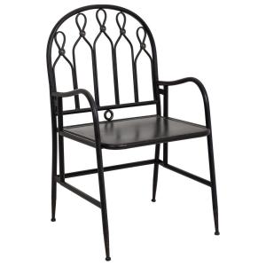 Silla de metal negra 55x56x96