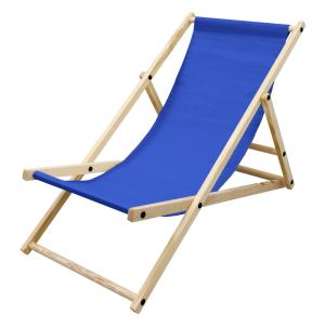 Silla de playa azul oscuro madera pino tejido oxford carga…