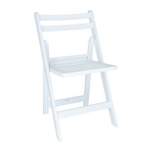 Silla de resina y acero inoxidable blanco 44x39x78,5cm