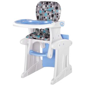 Silla elevada para bebé 57x59x105 cm azul
