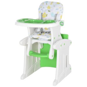 Silla elevada para bebé 57x59x105 cm verde