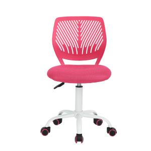 Silla escritorio infantil rosa con ruedas