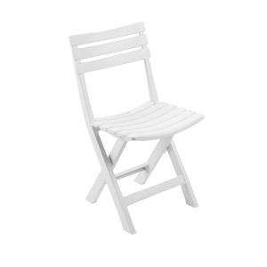 Silla exterior blanca 44x41h78 cm