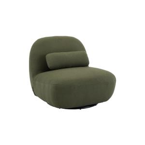 Silla giratoria 360° borreguito texturizada, kaki oscuro
