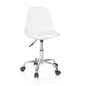 Silla giratoria para niños piel sintética blanco