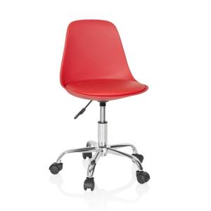Silla giratoria para niños piel sintética rojo