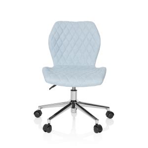 Silla giratoria para niños tela azul claro