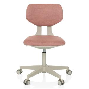 Silla giratoria para niños tela rosa