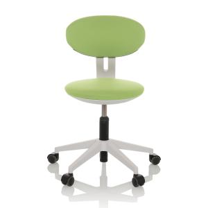 Silla giratoria para niños tela verde