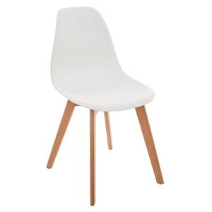Silla infantil madera blanco nordic petit 56,5x31x32cm