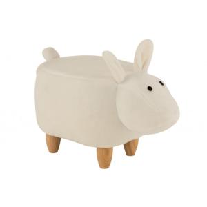 Silla infantil oveja de madera crema 66x32x46 cm