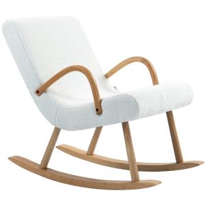 Silla mecedora 60x93x86 cm blanco