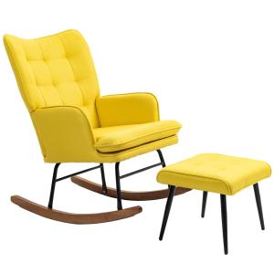 Silla Mecedora 64x89x90 cm Amarillo