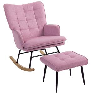 Silla Mecedora 64x89x90 cm Rosa