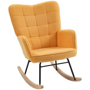 Silla mecedora 71x98x101 cm amarillo