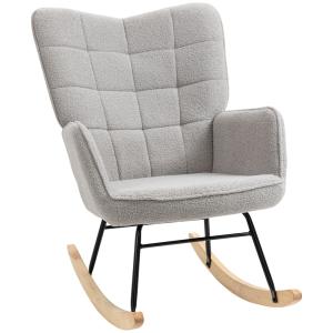 Silla mecedora 71x98x101 cm gris