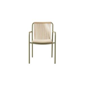 Silla para exterior beige 62x57x83.5